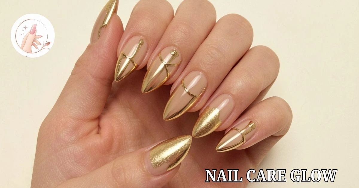 15 Chic Gold Accent Nail Designs