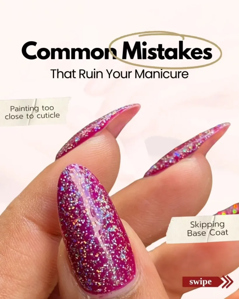 common nail art mistakes that ruin your manicure