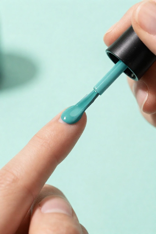 painting thin coats and sealing the nail tip for chip free polish