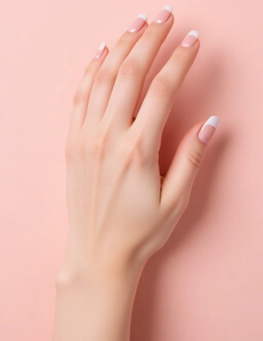 Thick French Tip for a Bold, Modern Edge