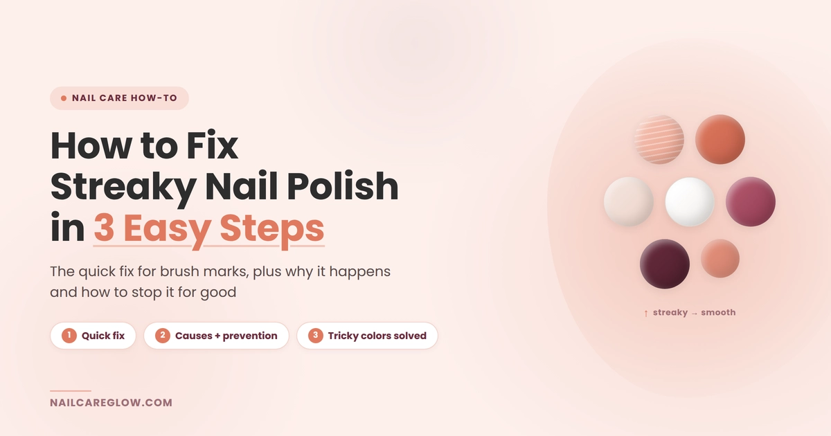 How to Fix Streaky Nail Polish in 3 Easy Steps